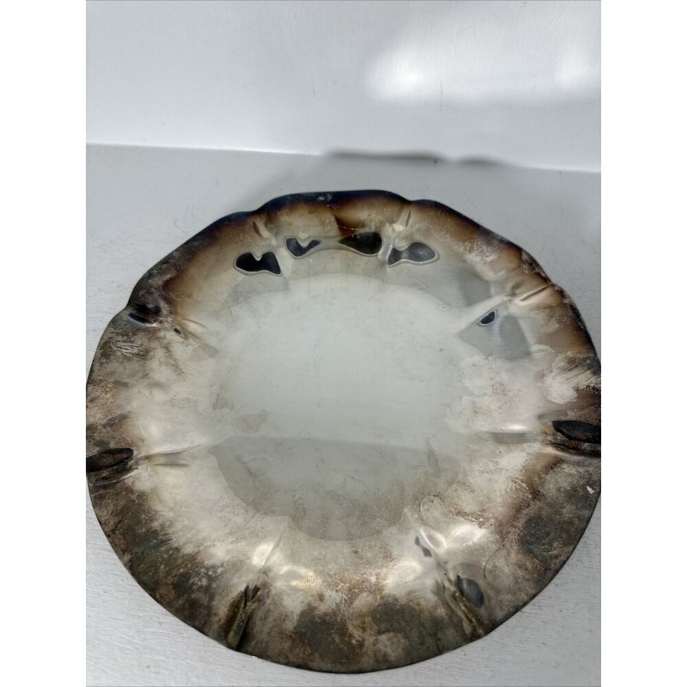 Reed and Barton King Frances 112 Round ~Serving Platter Tray Silver Plate~10in